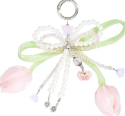 Bijou Brigitte Anhänger>Anhänger - Tulip Charm rosa, weiß