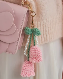 Bijou Brigitte Anhänger>Anhänger - Tulip Heart rosa, gold, weiß
