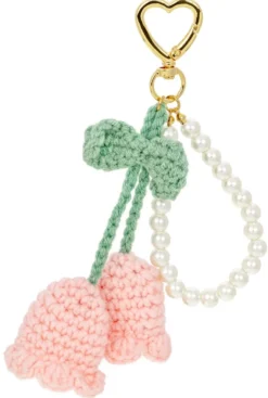 Bijou Brigitte Anhänger>Anhänger - Tulip Heart rosa, gold, weiß