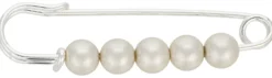 Bijou Brigitte Broschen>Anstecknadel - Modern Pearl weiß, silber