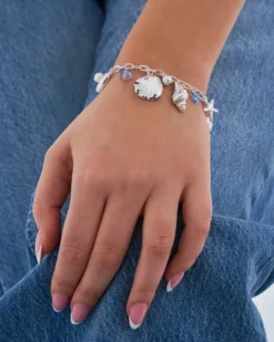 Bijou Brigitte Maritimer Schmuck|Perlenarmbänder>Armband - Beach Pendants silber
