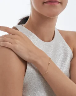 Bijou Brigitte Silver Crystals|Armbänder 925Er Silber>Armband - Beautiful Hearts gold