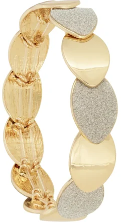 Bijou Brigitte Armbänder Gold>Armband - Bicolor Glitter gold, silber