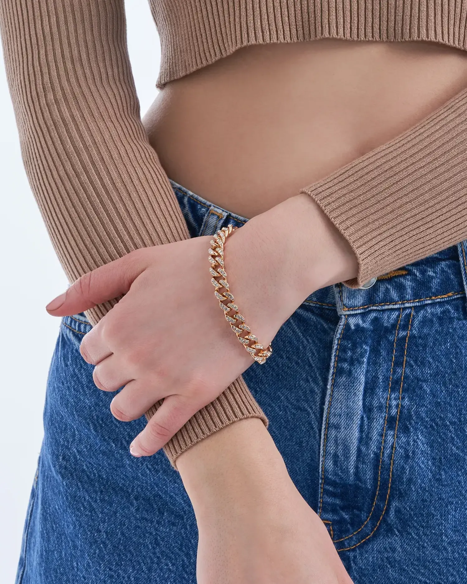 Bijou Brigitte Armbänder Gold|Hochzeitsgäste>Armband - Bling Bling Chain gold