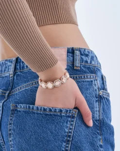 Bijou Brigitte Brautschmuck>Armband - Cateye Love roségold