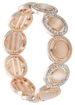 Bijou Brigitte Brautschmuck>Armband - Cateye Love roségold