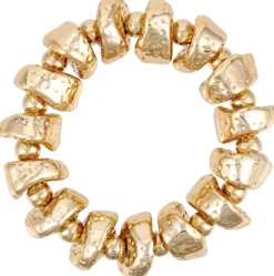 Bijou Brigitte Armbänder Gold|Boho-Schmuck>Armband - Chunky Shapes gold