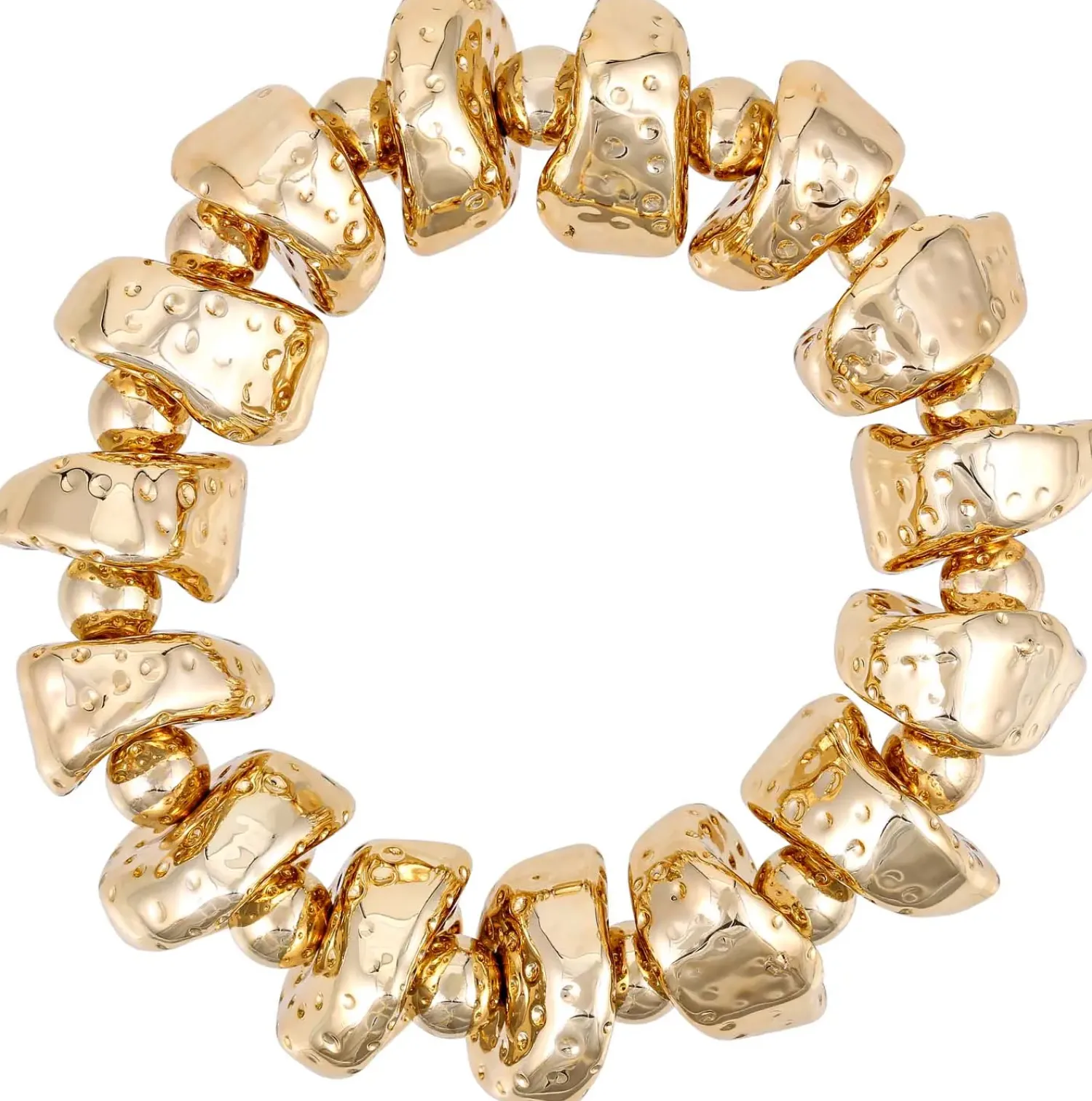 Bijou Brigitte Armbänder Gold|Boho-Schmuck>Armband - Chunky Shapes gold