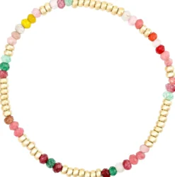 Bijou Brigitte Edelsteinarmbänder|Bunte Armbänder>Armband - Colorful Jade mehrfarbig