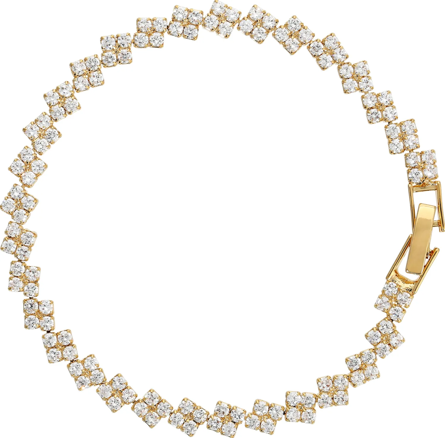 Bijou Brigitte Armbänder Gold>Armband - Cubic Elegance gold