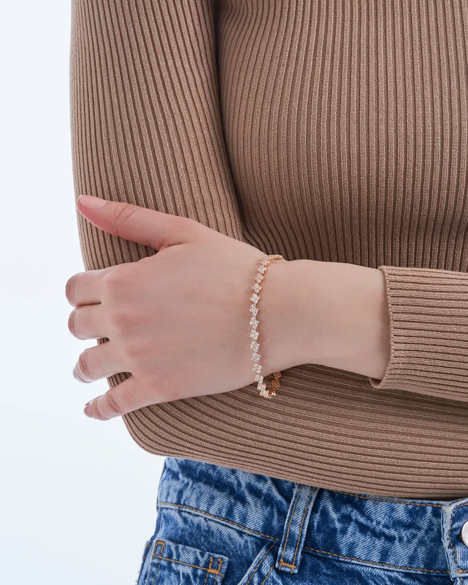 Bijou Brigitte Armbänder Gold>Armband - Cubic Elegance gold