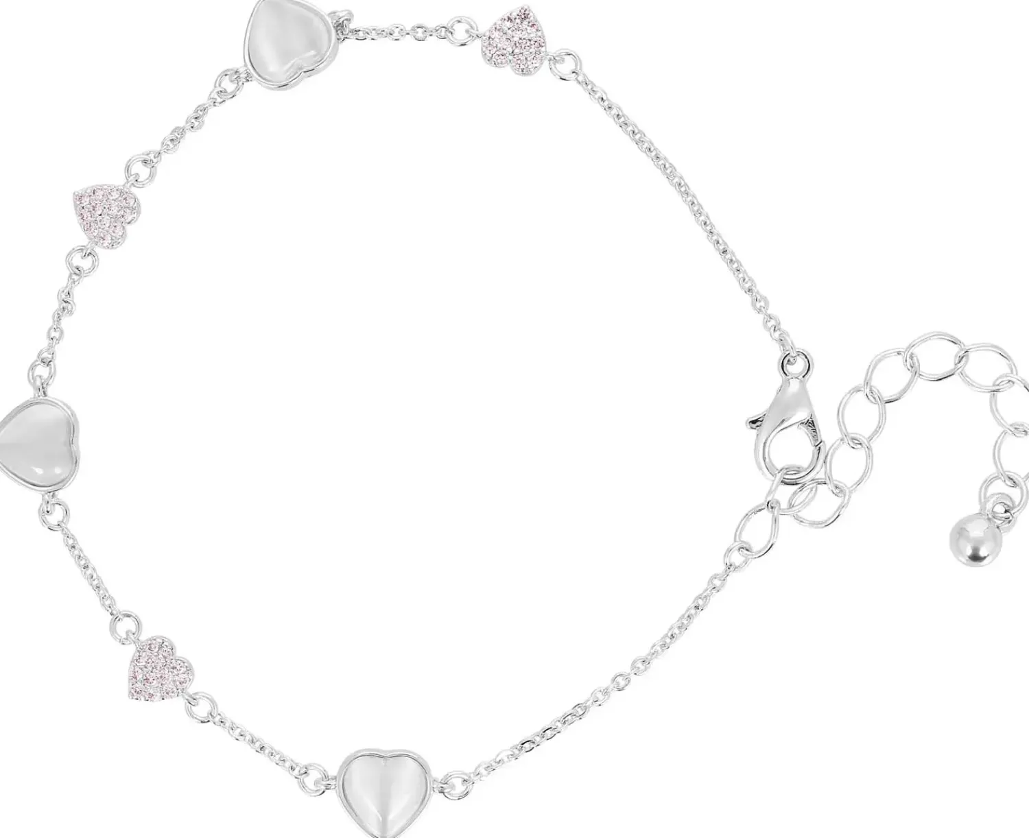 Bijou Brigitte Für Bestimmte Personen>Armband - Delicate Hearts silber