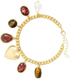 Bijou Brigitte Edelsteinarmbänder|Armbänder Gold>Armband - Different Tigereye braun, gold