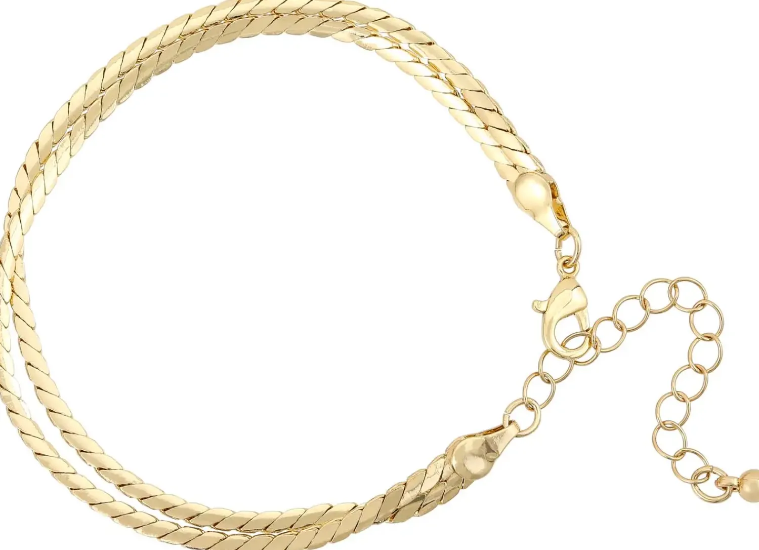 Bijou Brigitte Armbänder Gold|Basics>Armband - Duo Row gold