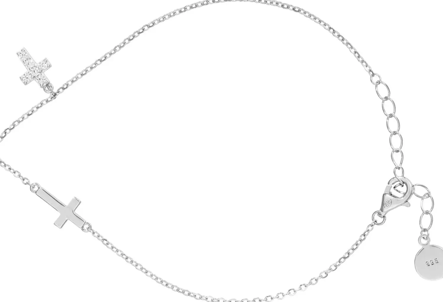Bijou Brigitte Armbänder 925Er Silber|Armbänder 925Er Silber>Armband - Elegant Cross silber