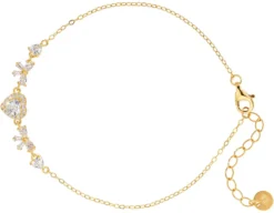 Bijou Brigitte Silver Crystals|Armbänder 925Er Silber>Armband - Embrace Hearts gold