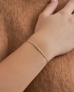 Bijou Brigitte Armbänder Gold>Armband - Flashy Zirconia gold
