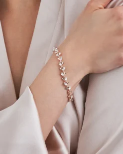 Bijou Brigitte Blumenschmuck>Armband - Floral Charme roségold