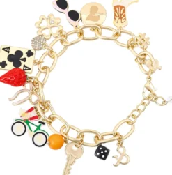 Bijou Brigitte Bunte Armbänder|Bunter Schmuck>Armband - Fun Charms gold, mehrfarbig