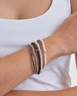 Bijou Brigitte Bunte Armbänder|Bunter Schmuck>Armband - Glam Around weiß, mehrfarbig