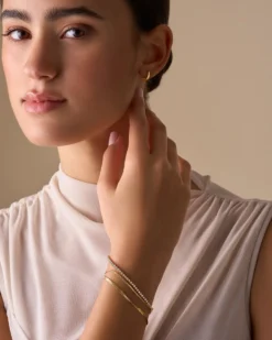 Bijou Brigitte Armbänder Gold|Edelstahlarmbänder>Armband - Gleaming Classic gold