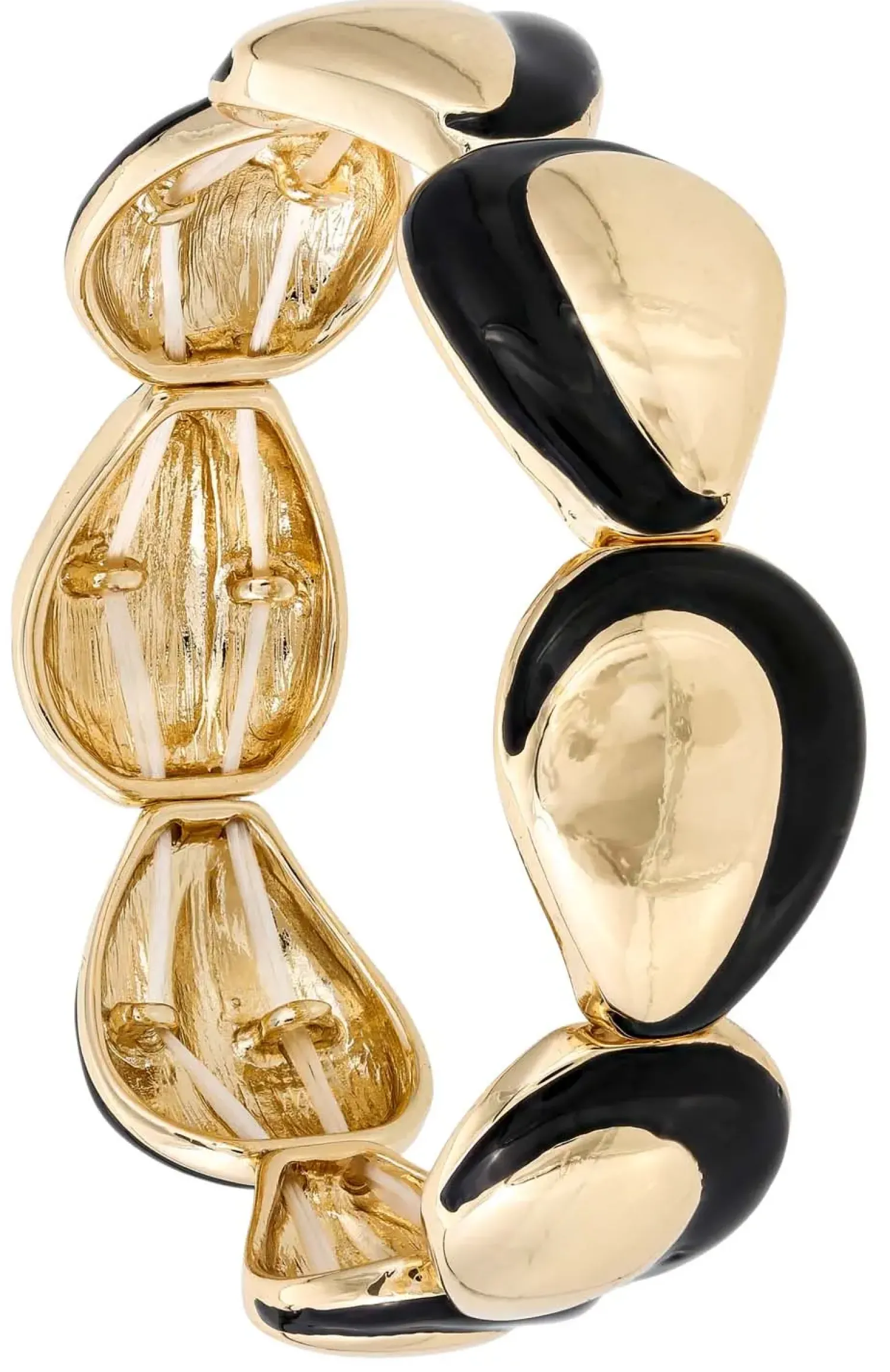 Bijou Brigitte Armbänder Gold>Armband - Gold Edge schwarz, gold