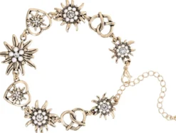 Bijou Brigitte Blumenschmuck>Armband - en Pretzel gold