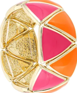 Bijou Brigitte Armreifen>Armband - Golden Sunset orange, pink