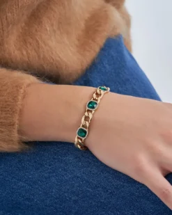 Bijou Brigitte Armbänder Gold>Armband - Green Elegance gold, grün