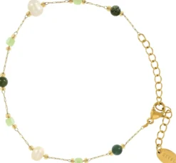 Bijou Brigitte Edelsteinarmbänder|Armbänder Gold>Armband - Green Gem gold, grün