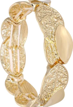 Bijou Brigitte Armbänder Gold|Boho-Schmuck>Armband - Hammered Leaf gold