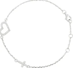 Bijou Brigitte Armbänder 925Er Silber|Armbänder 925Er Silber>Armband - Hearty Cross silber
