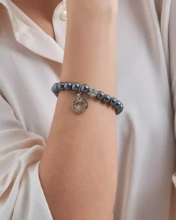 Bijou Brigitte Edelsteinarmbänder>Armband - Hämatit grau