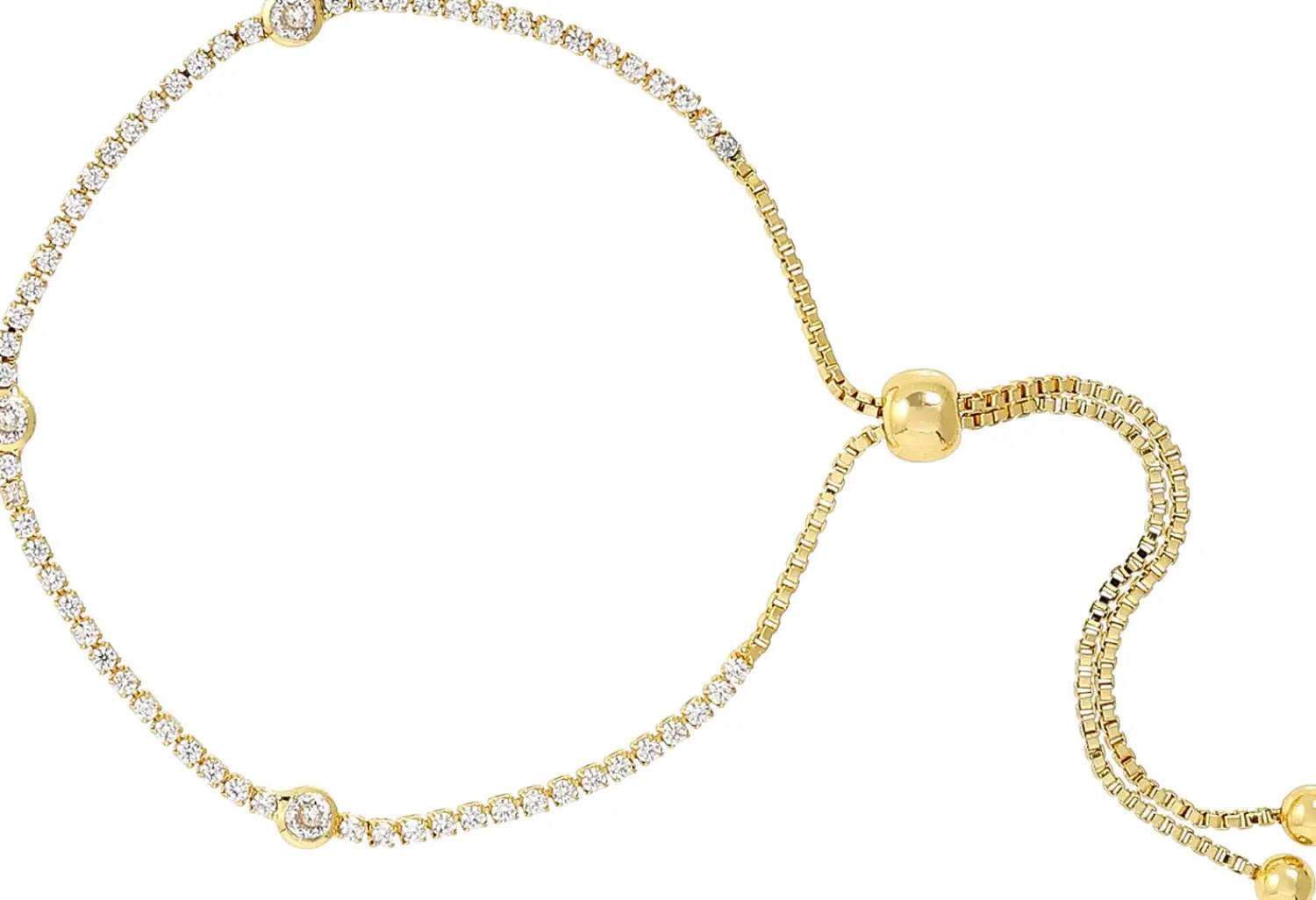 Bijou Brigitte Armbänder Gold>Armband - Iced Circles gold