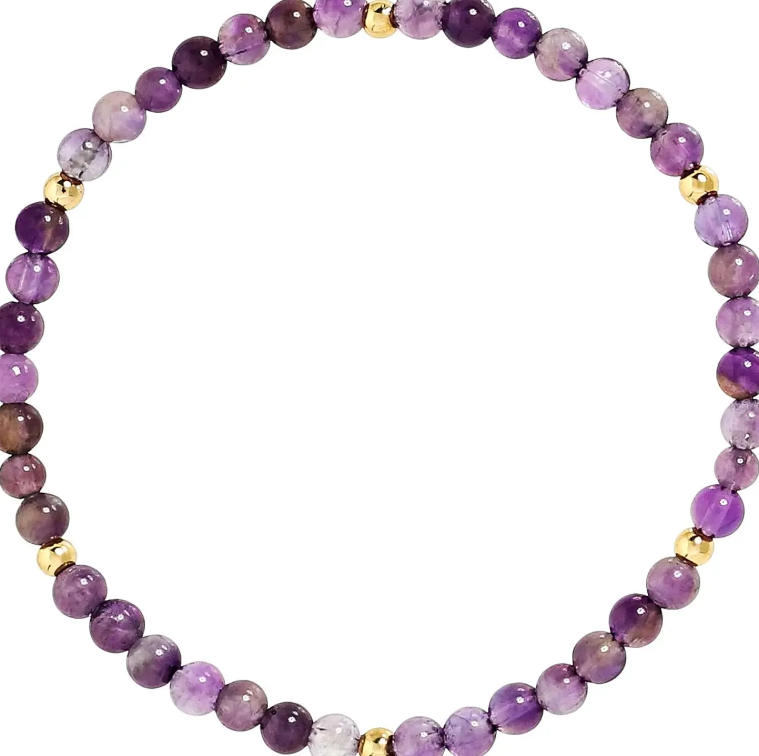 Bijou Brigitte Edelsteinarmbänder|Boho-Schmuck>Armband - Lavender Amethyst lila