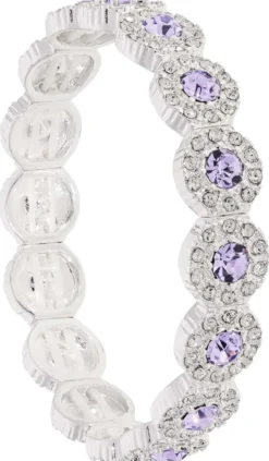 Bijou Brigitte Pastellschmuck>Armband - Lavender Crystal lila, silber