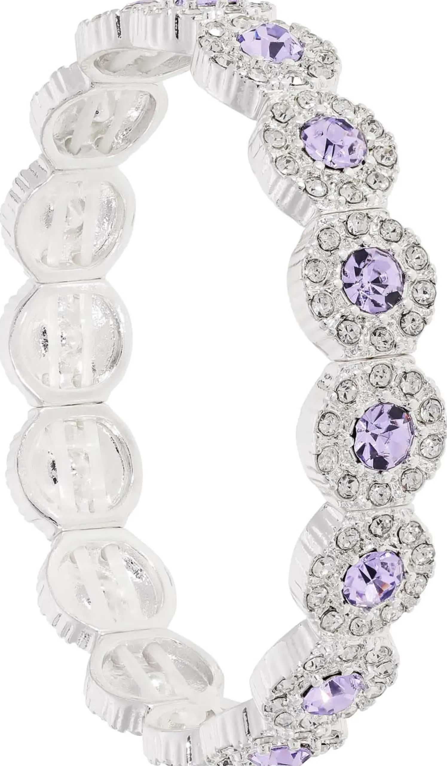 Bijou Brigitte Pastellschmuck>Armband - Lavender Crystal lila, silber
