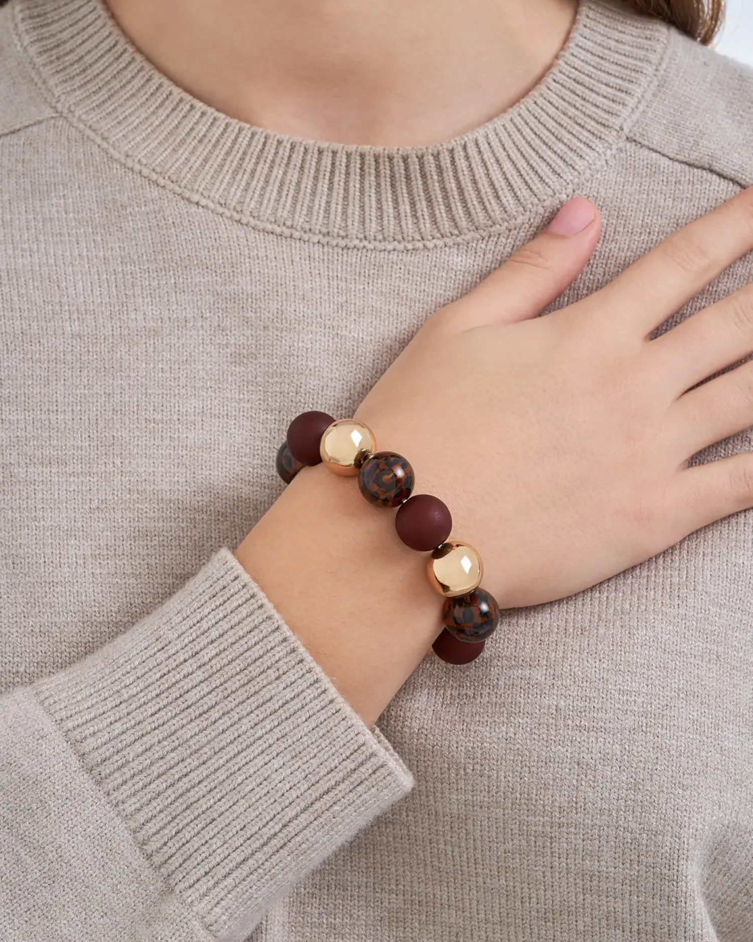 Bijou Brigitte Leo-Schmuck>Armband - Leo Beads