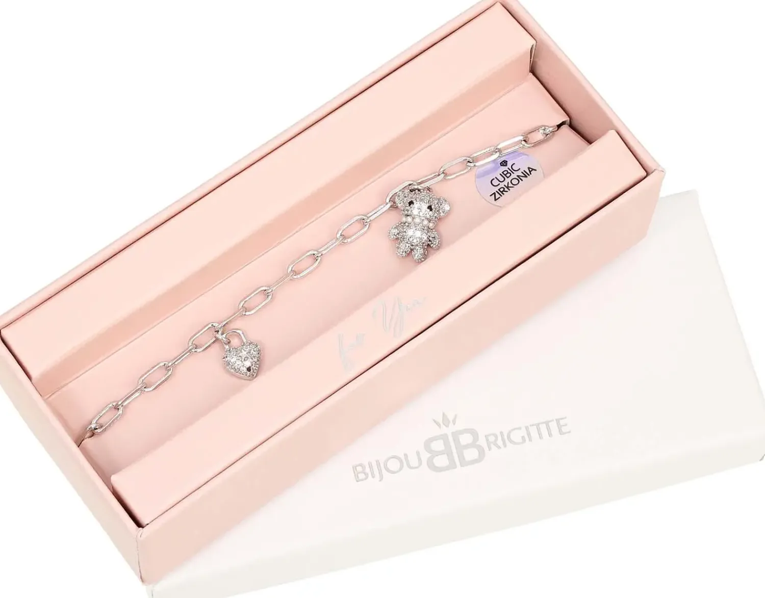 Bijou Brigitte Für Bestimmte Personen>Armband - Lovely Teddy silber
