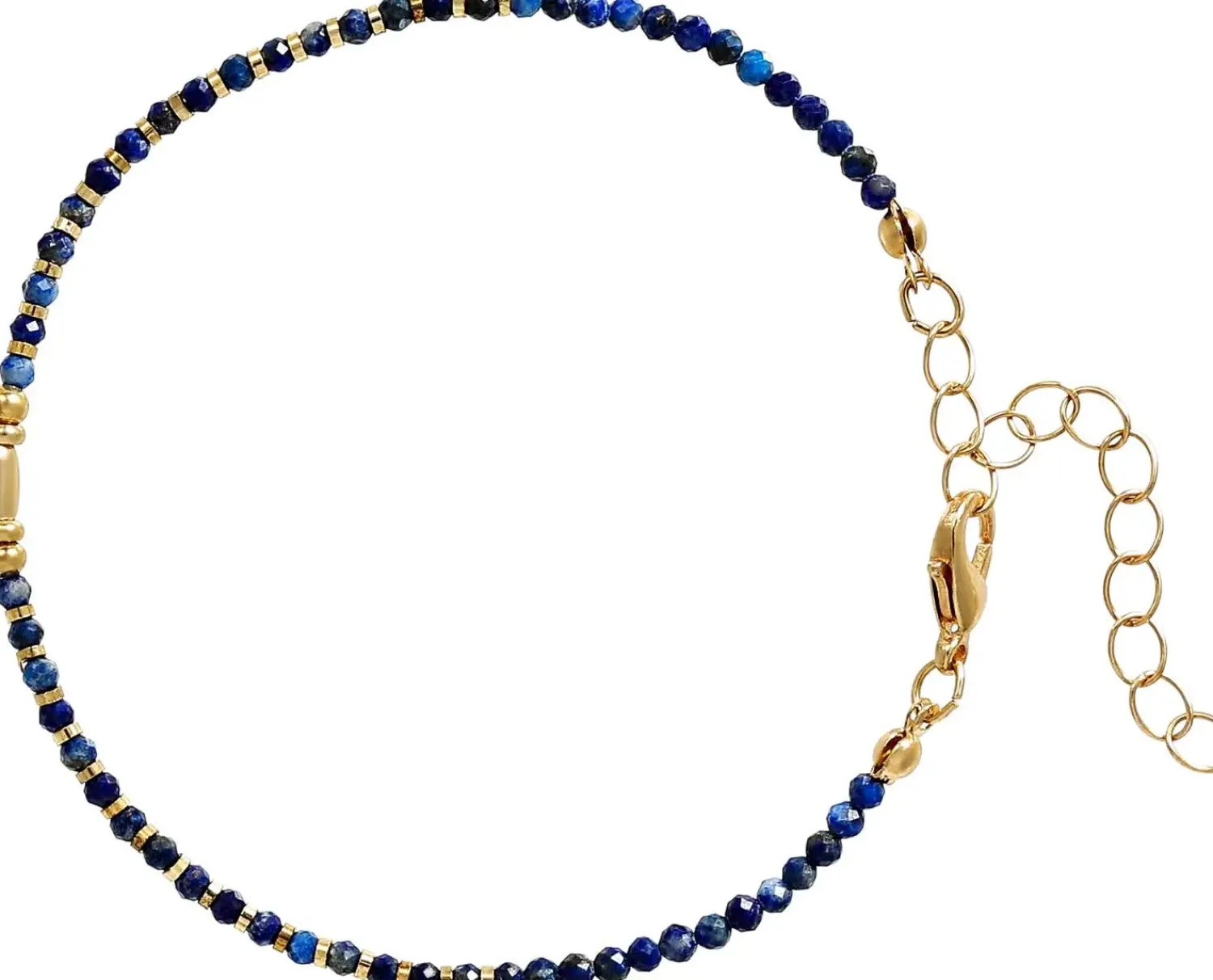 Bijou Brigitte Edelsteinarmbänder|Boho-Schmuck>Armband - Midnight Lapis blau