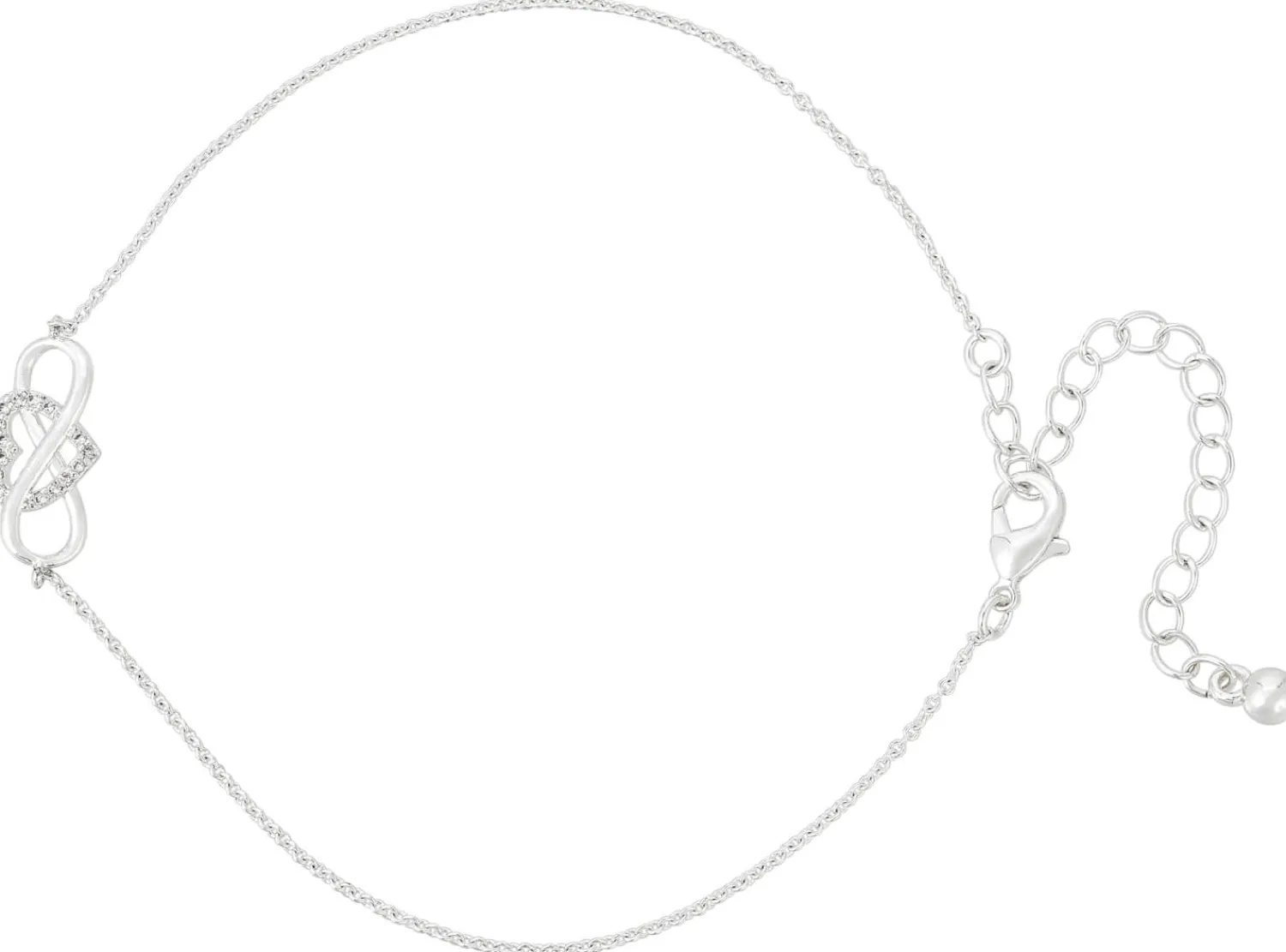 Bijou Brigitte Für Bestimmte Personen>Armband mit Anhänger - Infinity Heart silber