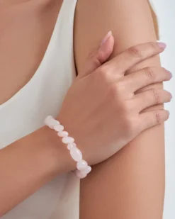 Bijou Brigitte Edelsteinarmbänder>Armband - Natural Rose rosa