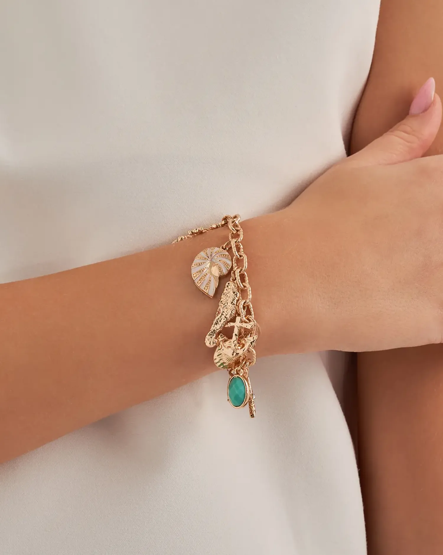 Bijou Brigitte Armbänder Gold|Maritimer Schmuck>Armband - Ocean Wonder gold