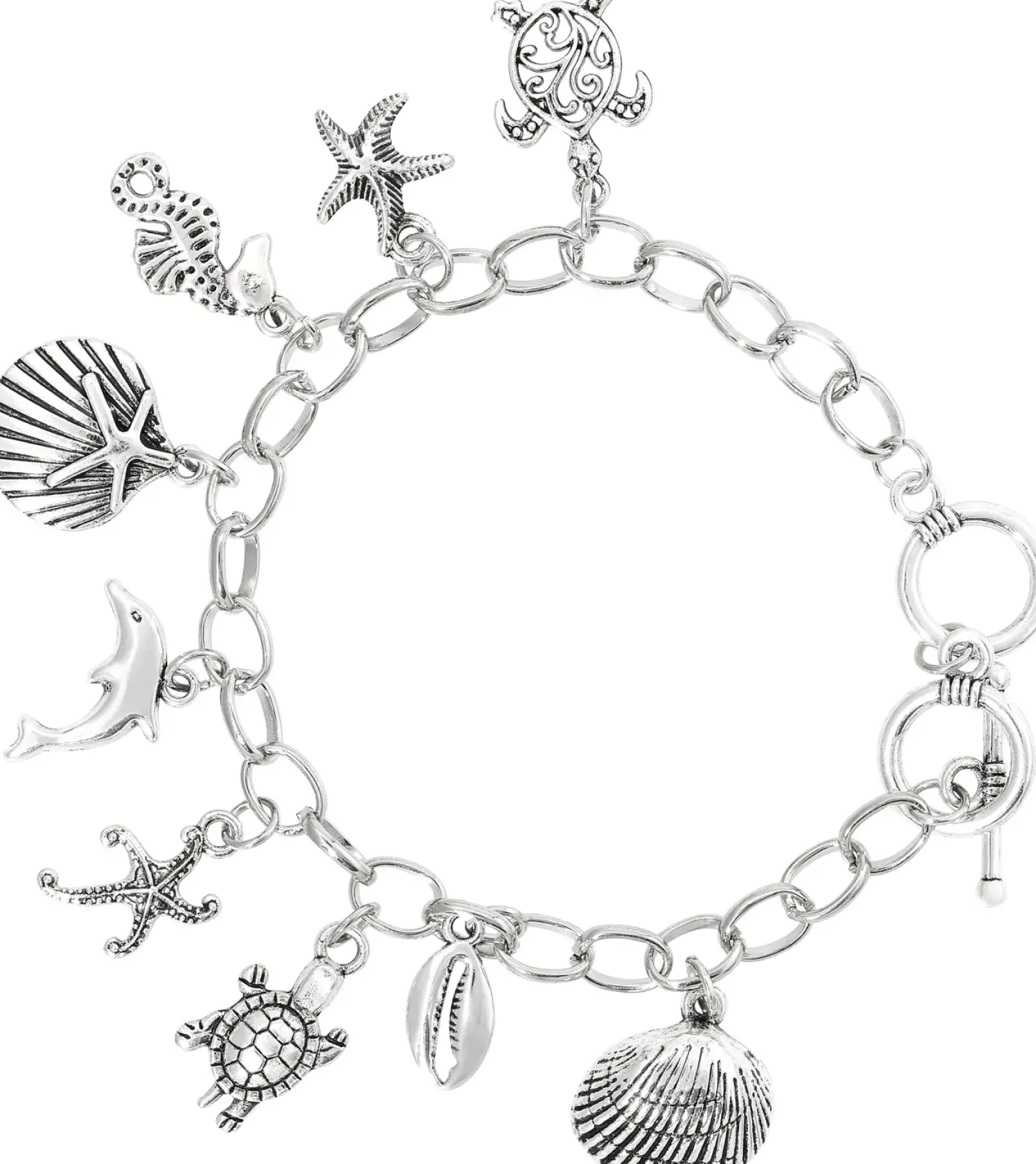 Bijou Brigitte Maritimer Schmuck|Muschelschmuck>Armband - Ocean Worlds silber