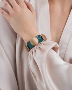 Bijou Brigitte Armbänder Gold>Armband - Olive Tones gold, grün