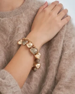 Bijou Brigitte Armbänder Gold|Für Bestimmte Personen>Armband - Ornament Hearts gold