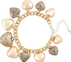 Bijou Brigitte Armbänder Gold|Für Bestimmte Personen>Armband - Ornament Hearts gold