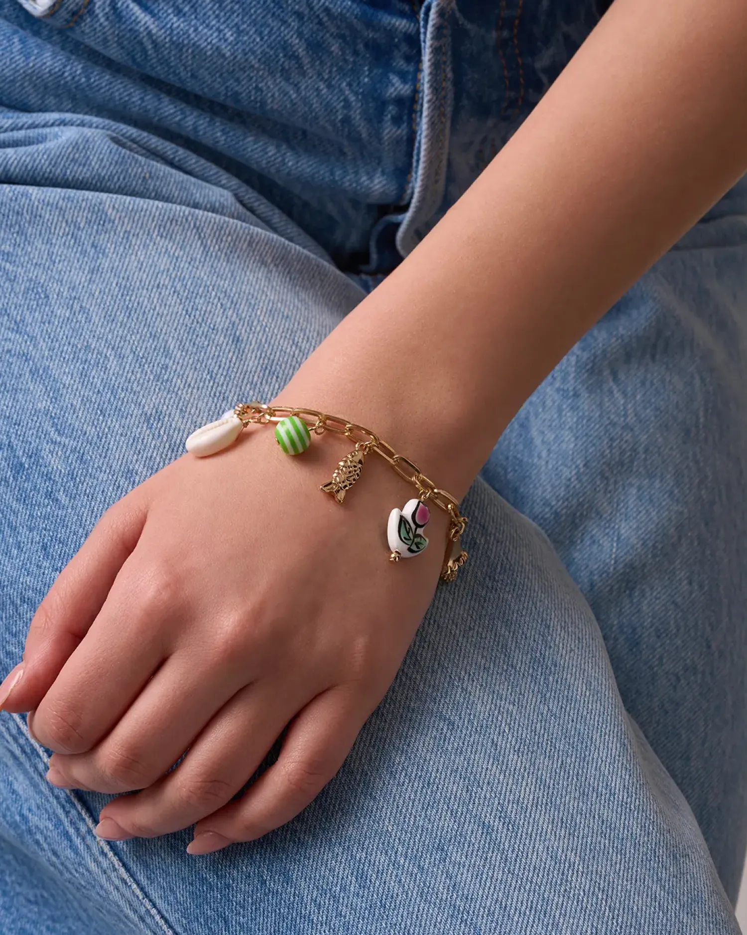 Bijou Brigitte Armbänder Gold|Maritimer Schmuck>Armband - Paradise Charms gold