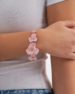 Bijou Brigitte Blumenschmuck>Armband - Pastel Blossom rosa