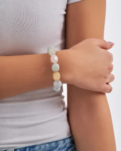 Bijou Brigitte Edelsteinarmbänder|Bunte Armbänder>Armband - Pastel Stones mehrfarbig